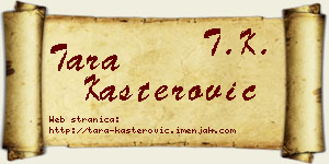 Tara Kašterović vizit kartica